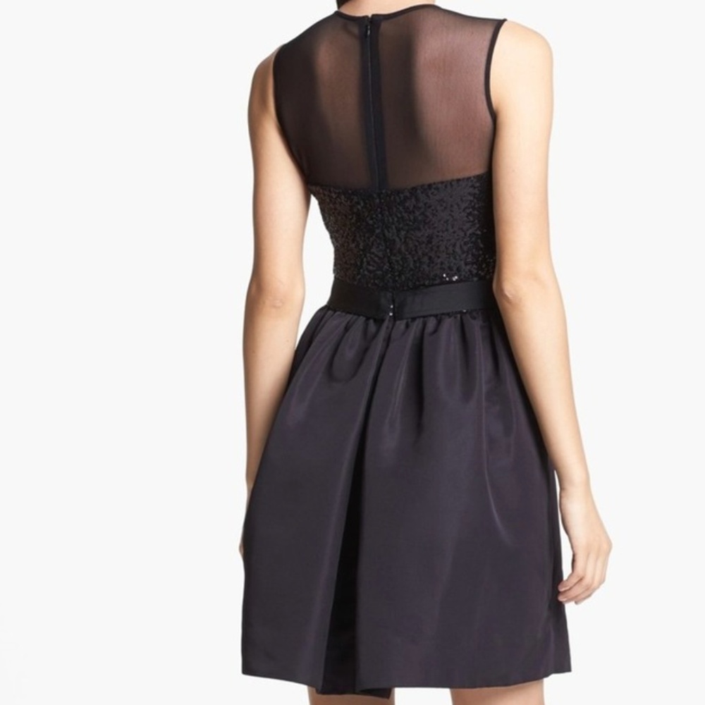 Taylor Mixed Media Fit & Flare Dress - Picture 6 of 8